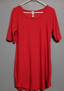 Women's red dress